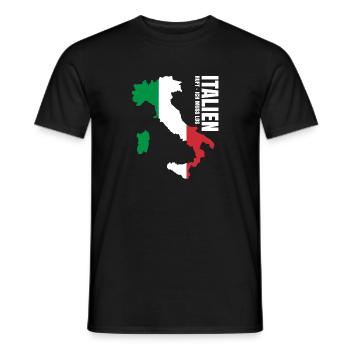 Italien Auswandern - Männer T-Shirt - Schwarz - Vorne - AI Model Male 178 light (178cm)
