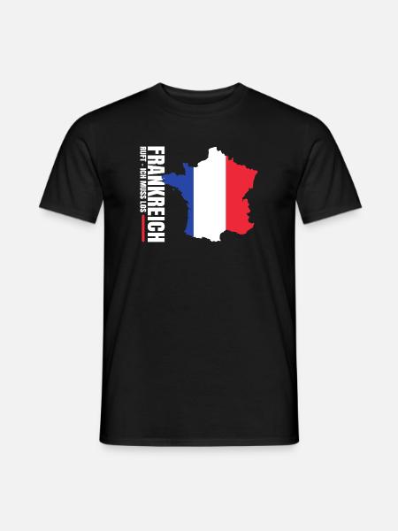 Frankreich Auswandern - Männer T-Shirt - Schwarz