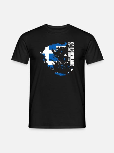 Greece Emigrate - Men's T-Shirt - black