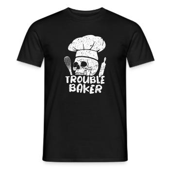 Pâtisserie Pâtissière Pât - T-shirt homme - noir - Devant - AI Model Male 178 light (178cm)