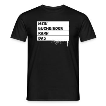 Geschenk für Buchbinder - Männer T-Shirt - Schwarz - Vorne - AI Model Male 178 light (178cm)