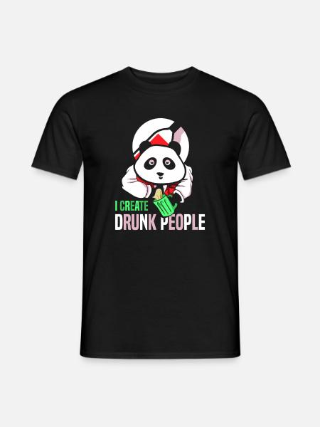 Kellner Barkeeper Ober Bar Bartender barchef - Männer T-Shirt - Schwarz