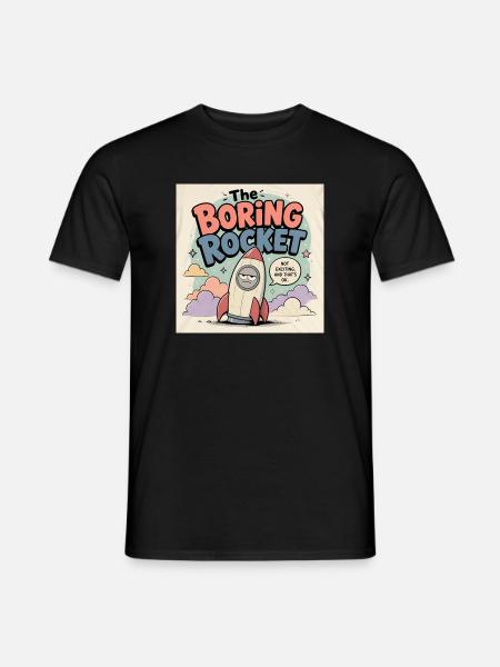 La fusée ennuyée - T-shirt homme - noir