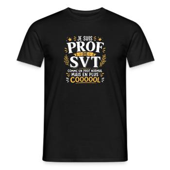 Prof de SVT super cool  - T-shirt homme - noir - Devant - AI Model Male 178 light (178cm)