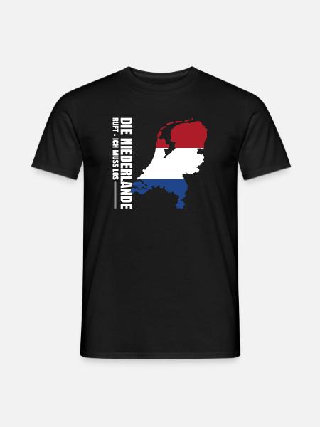 Niederlande Auswandern - Männer T-Shirt - Schwarz