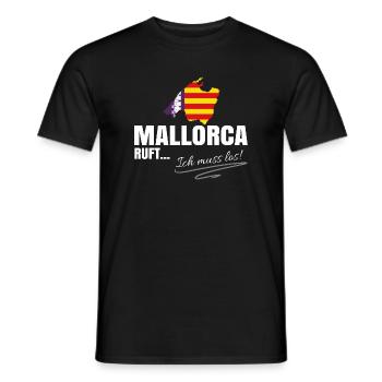 Mallorca Auswandern - Männer T-Shirt - Schwarz - Vorne - AI Model Male 178 light (178cm)