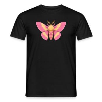 Rosy Maple Moth Dryocampa rubicunda Cartoon - Männer T-Shirt - Schwarz - Vorne - AI Model Male 178 light (178cm)