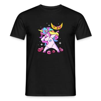 Pastel Gothic - Men's T-Shirt - black - Front - AI Model Male 178 light (178cm)