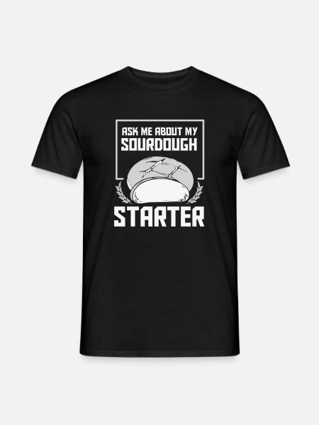 Bread Baker Bakery Bread Roll Baking - Men's T-Shirt - black