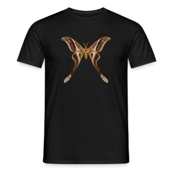 Hercule de nuit Coscinocera hercules - T-shirt homme - noir - Devant - AI Model Male 178 light (178cm)