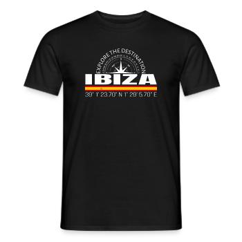 Ibiza - Men's T-Shirt - black - Front - AI Model Male 178 light (178cm)