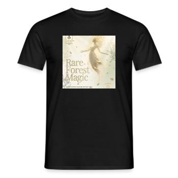 Rare Forest Magic - Men's T-Shirt - black - Front - AI Model Male 178 light (178cm)