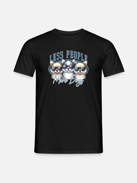 Hunde Spruch - Männer T-Shirt - Schwarz