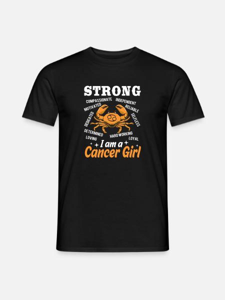 Sternzeichen Krebs - Männer T-Shirt - Schwarz