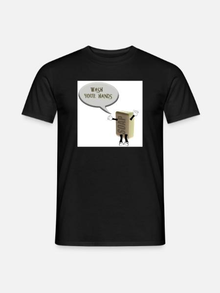 Wasch dir die Hände - Männer T-Shirt - Schwarz