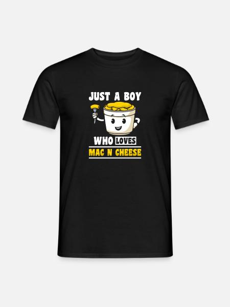 Makkaroni und Käse Mac and Cheese - Männer T-Shirt - Schwarz