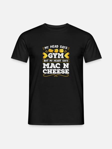 Makkaroni und Käse Mac and Cheese - Männer T-Shirt - Schwarz