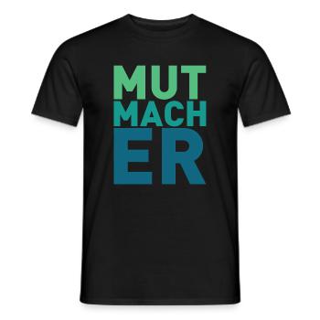 Mutmacher - Männer T-Shirt - Schwarz - Vorne - AI Model Male 178 light (178cm)