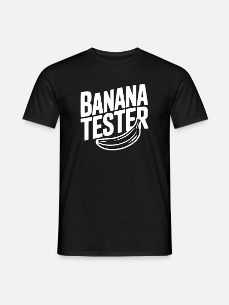 Bananentester - Männer T-Shirt - Schwarz
