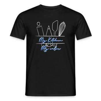 Meine Küche, Meine Regeln Skizze - Männer T-Shirt - Schwarz - Vorne - AI Model Male 178 light (178cm)