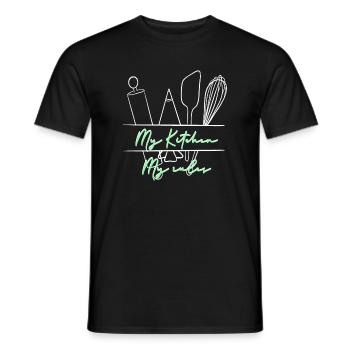 Meine Küche Meine Regeln - Männer T-Shirt - Schwarz - Vorne - AI Model Male 178 light (178cm)