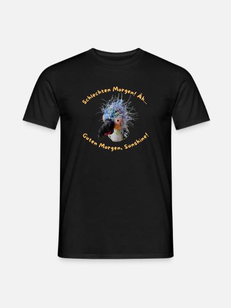 Krallo Kreisch™s sarkastisch glotzender Morgengruß - Männer T-Shirt - Schwarz