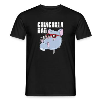 Chinchilla - Männer T-Shirt - Schwarz - Vorne - AI Model Male 178 light (178cm)
