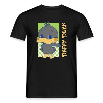 Looney Tunes X Gokko Daffy Duck - Männer T-Shirt - Schwarz - Vorne - AI Model Male 178 light (178cm)