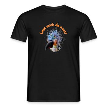 Krallo Kreisch™ kreischt: Lass mich da raus! - Männer T-Shirt - Schwarz - Vorne - AI Model Male 178 light (178cm)