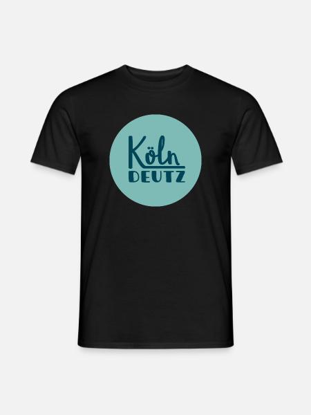Köln Deutz mein Veedel - Männer T-Shirt - Schwarz