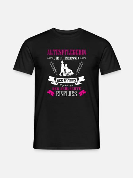 Altenpflege Pfleger Pflegepersonal Pflegekraft - Männer T-Shirt - Schwarz