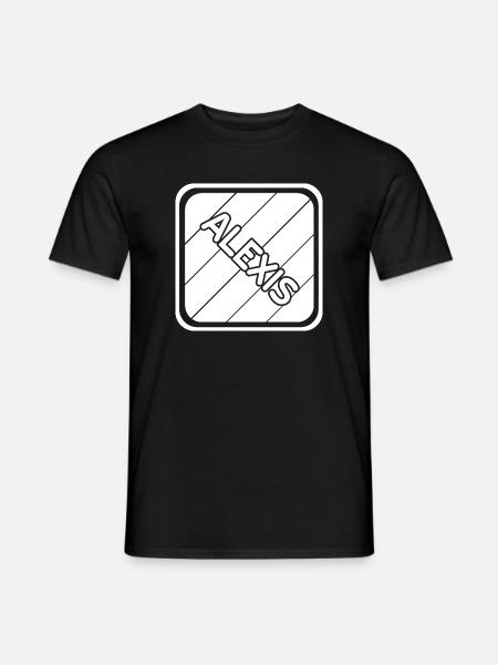 Vorname Alexis - Männer T-Shirt - Schwarz