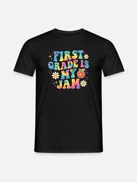 Jam Tie-Dye der ersten Klasse - Männer T-Shirt - Schwarz