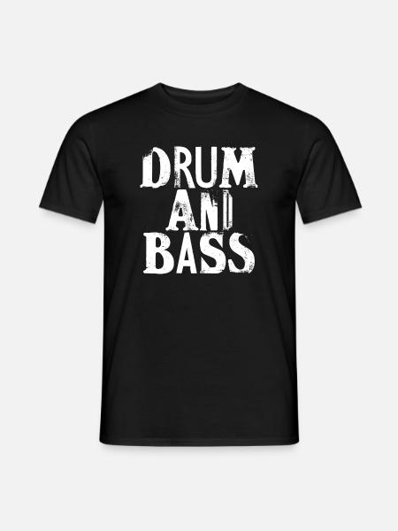 Schlagzeug und Bass - Männer T-Shirt - Schwarz