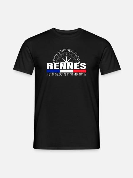 Rennes - Männer T-Shirt - Schwarz