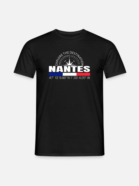 Nantes - Männer T-Shirt - Schwarz