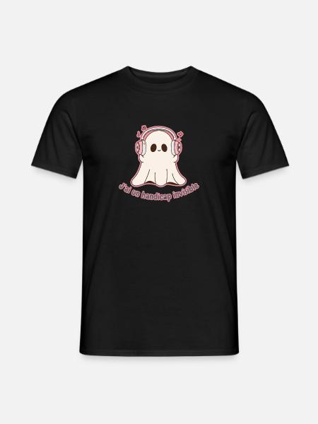 Phantom-DJ unsichtbare Behinderung - Männer T-Shirt - Schwarz