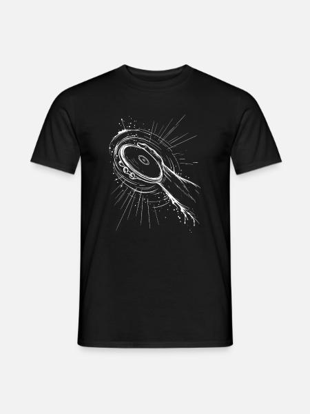 Diskuswerfen - Männer T-Shirt - Schwarz