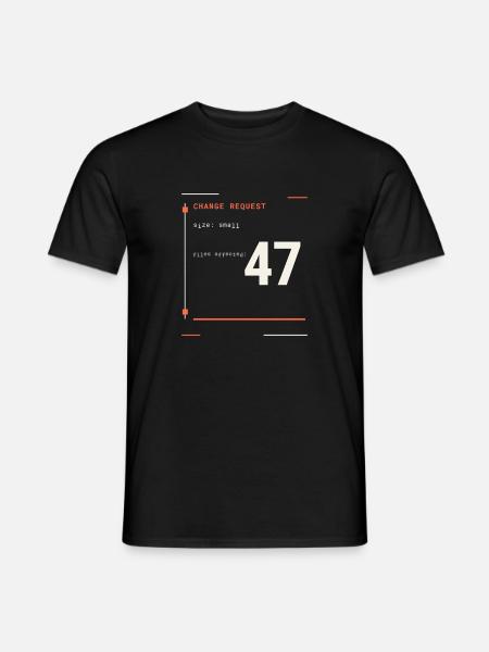 Änderungsanfrage-Blueprint - Männer T-Shirt - Schwarz