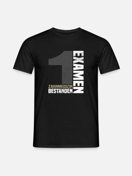 Examen Zahnmedizin - Männer T-Shirt - Schwarz