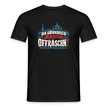 Da gönndsch misch offräschn! – Dresden - Männer T-Shirt - Schwarz - Vorne - AI Model Male 178 light (178cm)