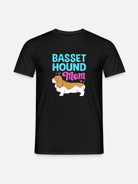Basset Hound - Männer T-Shirt - Schwarz