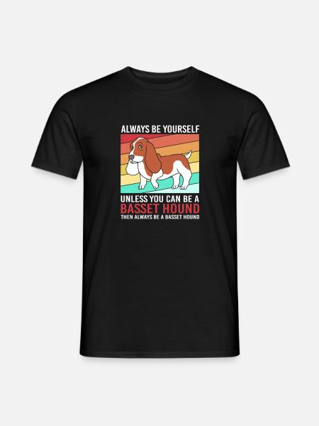 Basset Hound - Männer T-Shirt - Schwarz