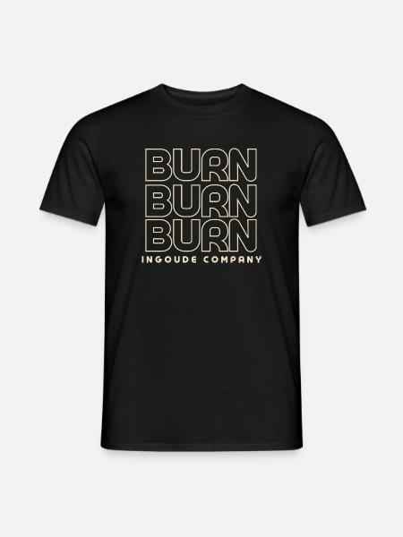 Burn Burn Burn Neon-Logo - Männer T-Shirt - Schwarz