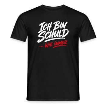 Ich Bin Schuld Wie Immer Sarkasmus Spruch - Männer T-Shirt - Schwarz - Vorne - AI Model Male 178 light (178cm)