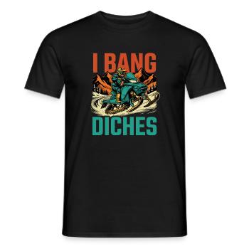 Ditch Banging Schlittenfahrer – Schneemobil Schneemobilfahren - Männer T-Shirt - Schwarz - Vorne - AI Model Male 178 light (178cm)