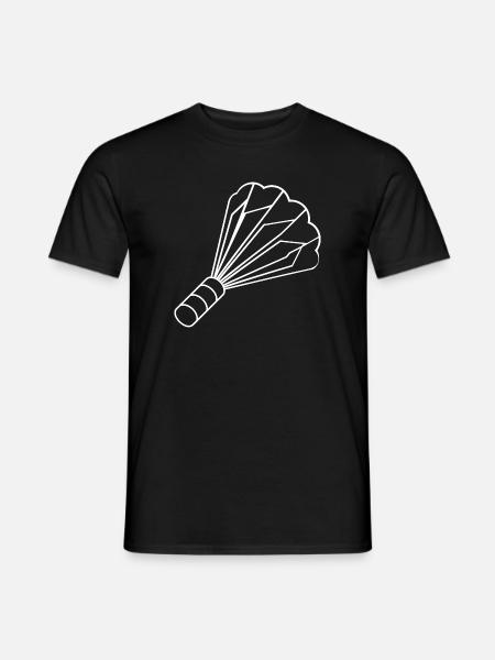 Federball Zeichnung - Männer T-Shirt - Schwarz