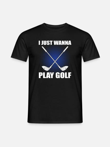 Golf Spruch - Männer T-Shirt - Schwarz