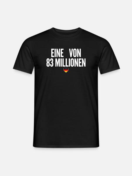 Eine von 83 Millionen - Männer T-Shirt - Schwarz