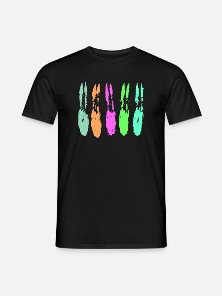 Farben Muster - Abstrakt - Männer T-Shirt - Schwarz